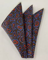 Macclesfield Madder Printed Silk Pocket Square MMPP-112